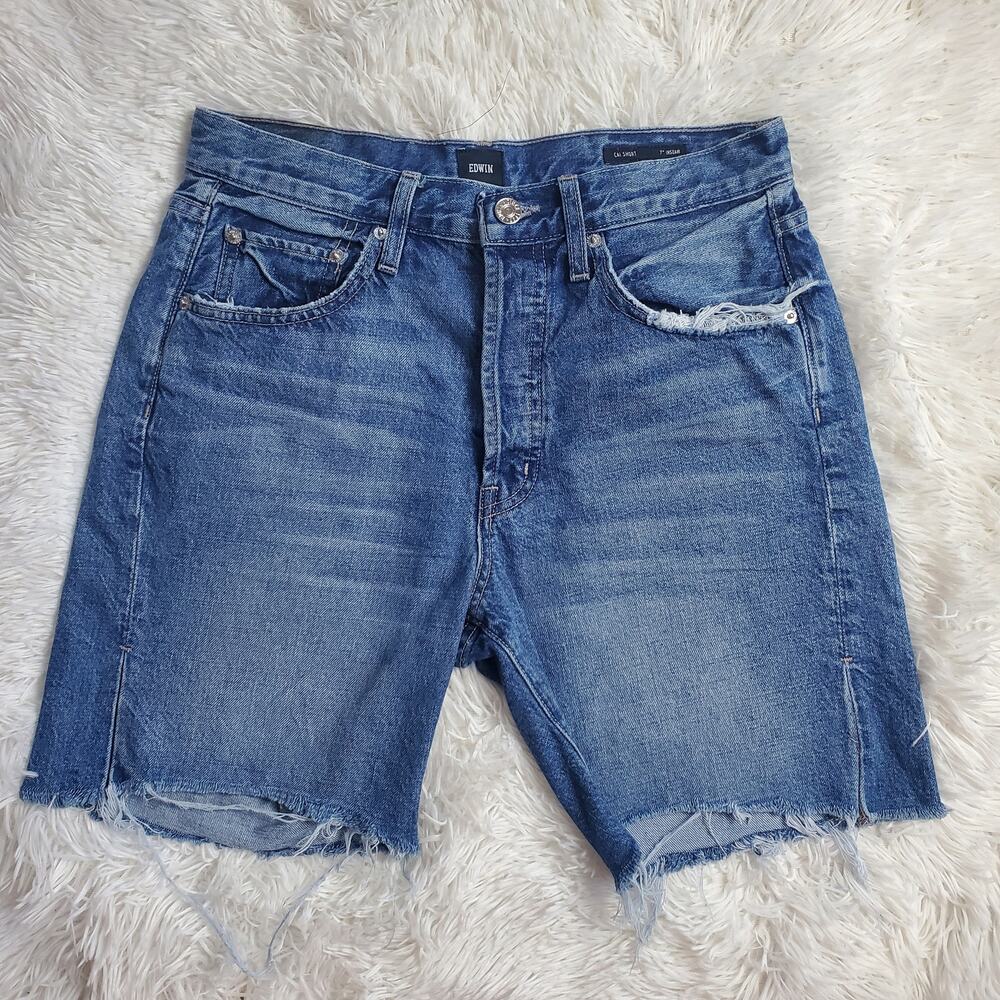 Edwin Cai Longline Denim Shorts 27 / 4